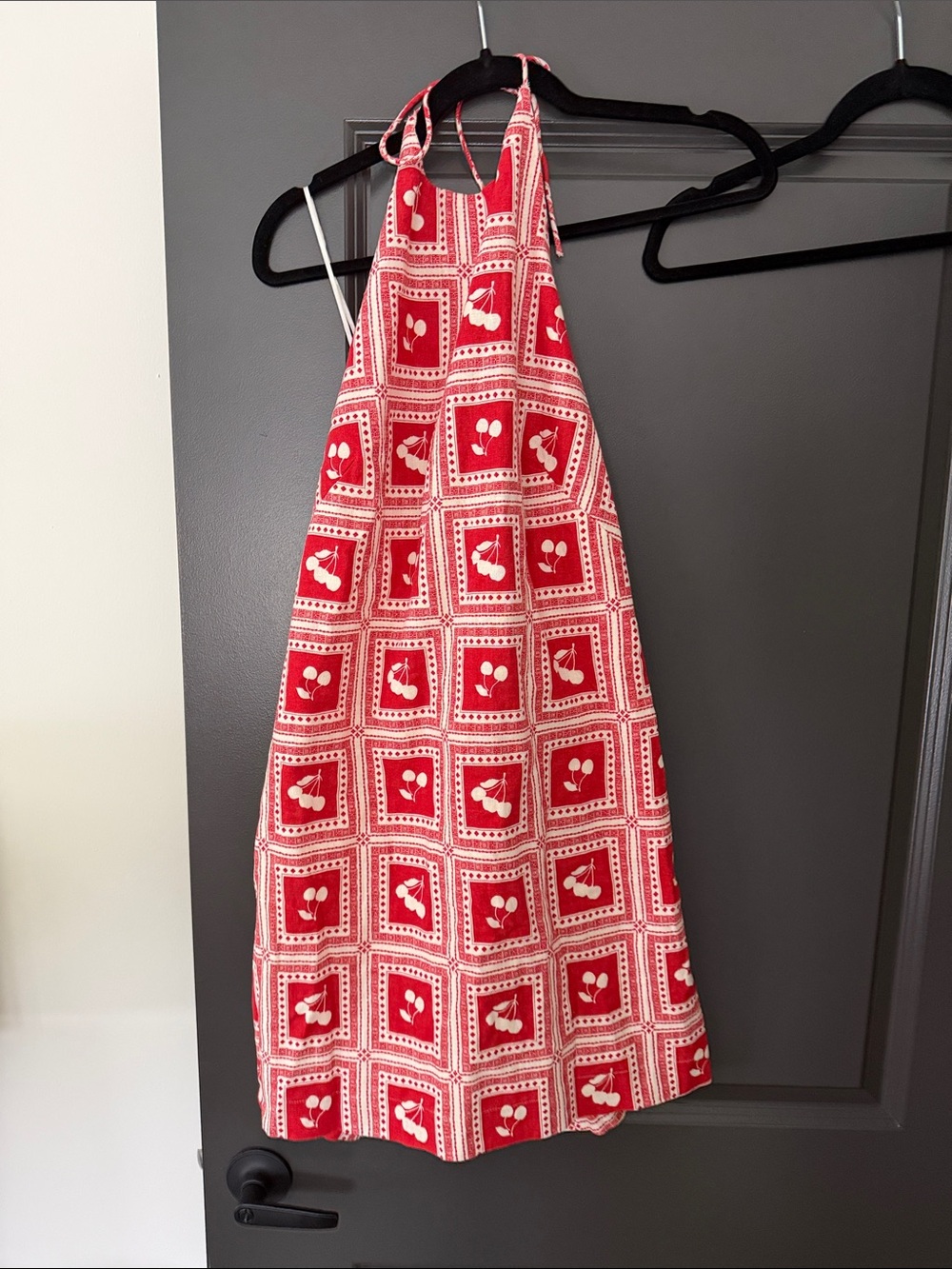 Abercrombie & Fitch Red and White Printed Sundress